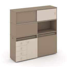 Набор 30 Тумба двойная с надставкой ES.NB.2V-30